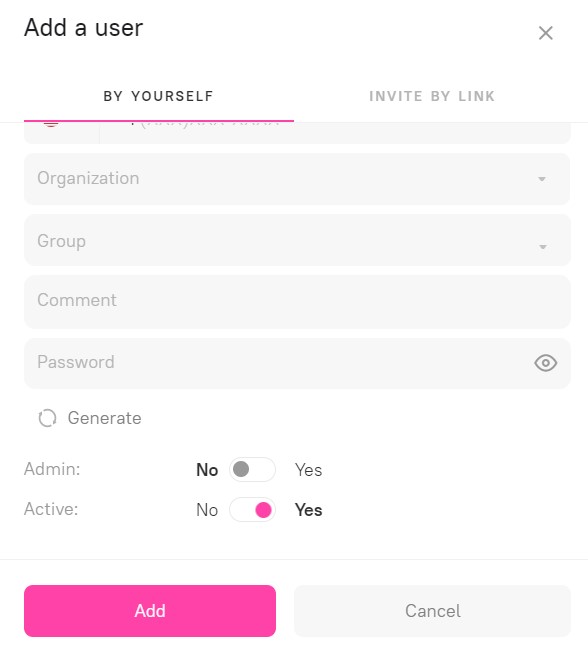 Managing users