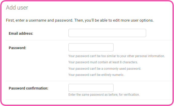 Managing users