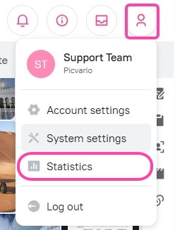 Asset downloads statistics