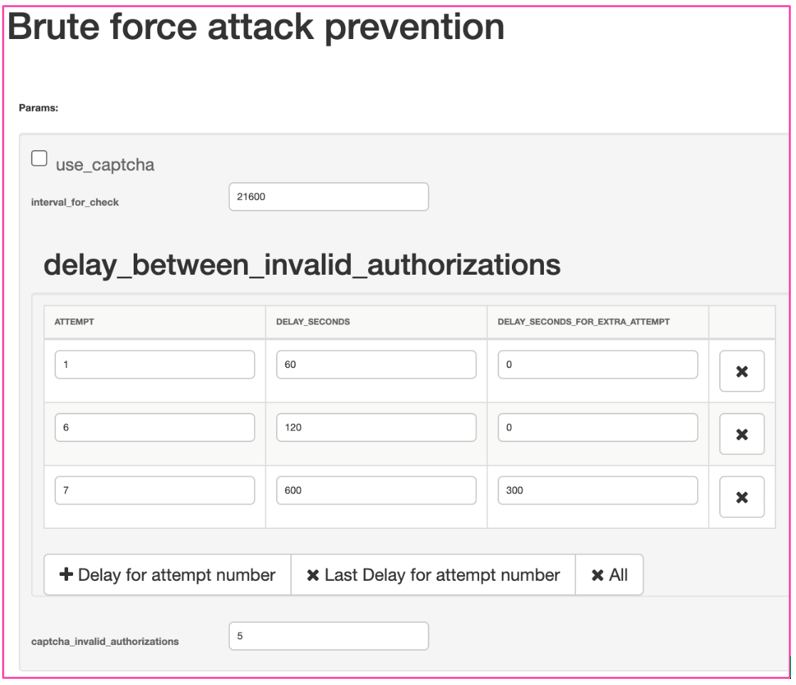 Security Settings 