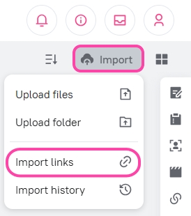 Import links