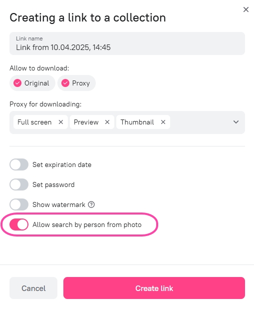 Search by Persons in Photo